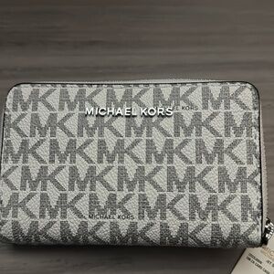 Michael Kors Gray Logo Wallet